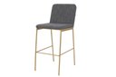 Ver imagem 1 de Banqueta Chloe em Metal Dourado Moderna e Estilosa Colorido/Chumbo
