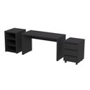 Ver imagem 7 de Escrivaninha Mesa Escritório 135cm com Gaveteiro com Rodízio e Prateleiras Ficus CabeCasa MadeiraOriginals