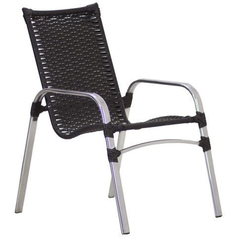 Cadeira Emily em Alumínio para Área, Jardim, Piscina Trama Original