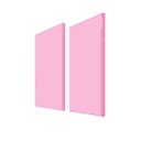 Ver imagem 1 de Painel Acústico Bl Acoustic 1302 - 100x50cm - Rosa Bebê