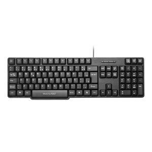 Teclado Usb Preto Resist. Água Teclas Silenciosas - Tc213out [reembalado] Tc213out Multilaser