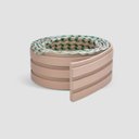 Ver imagem 2 de Painel Ripado Laminado de Eva Autocolante Flexível Rolo 10mt Creme