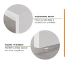 Ver imagem 5 de Escrivaninha Mesa Escritório 150cm com Gaveteiro com Rodízio e Prateleiras Ficus CabeCasa MadeiraOriginals