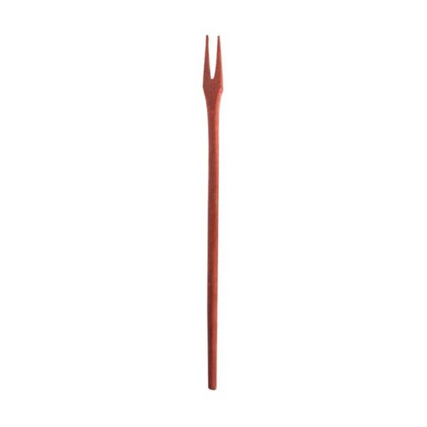 Kit 50 Peças Garfo Petisco Pequeno de Pau Madeira 16 cm