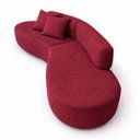 Ver imagem 4 de Sofá Virgínia 2,5m Estofado Suede Moderno Confortável Luxo