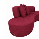 Ver imagem 5 de Sofá Virgínia 2,5m Estofado Suede Moderno Confortável Luxo