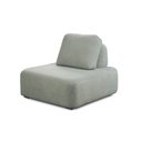 Ver mais imagens de Conjunto Sala de Estar 1 Sofá Retrátil Modulado 282cm e 1 Poltrona Santiago Bouclê Cinza G89 - Gran