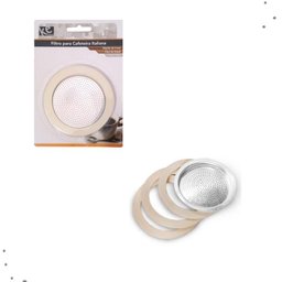 Kit Reparo Cafeteira Italiana 3 Xícaras Funil Filtro Borracha - 5