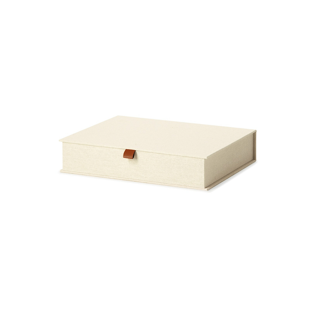 Kit Caixa Decorativa em Linho Creme - 3