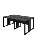 Ver imagem 6 de Plataforma de Trabalho 4 Lugares 1,80m X 1,20m Pé Metal F5 Cor:preto