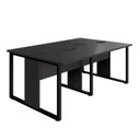 Ver imagem 2 de Plataforma de Trabalho 4 Lugares 1,80m X 1,20m Pé Metal F5 Cor:preto