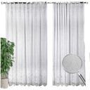 Ver imagem 3 de Cortina Branca Renda C/ Forro Sala Quarto 3,50 Largx 2,20 Alt