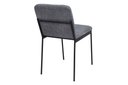 Ver imagem 5 de Cadeira de Metal para Sala de Jantar Chloe Estofada Preto/Chumbo