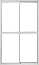 Ver imagem 1 de Porta de Aluminio Sacada 2 Folhas com Trinco Linha Leve:2,10 x 1,50/branco