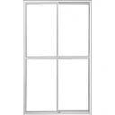 Ver imagem 1 de Porta de Aluminio Sacada 2 Folhas com Trinco Linha Leve:2,10 x 1,50/branco