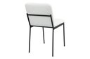 Ver imagem 5 de Cadeira de Metal para Sala de Jantar Chloe Estofada Preto/Branco