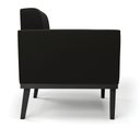 Ver imagem 4 de Sofá Namoradeira 2 Lugares Base de Madeira Preto Elisa Suede D03 - D’Rossi