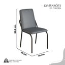 Ver imagem 4 de Conjunto Sala de Jantar Mesa 160x90cm Base Pérola Tampo Mdf Malibu