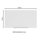 Ver imagem 6 de Armário Aéreo Madesa Stella 60 cm 1 Porta Basculante Branco