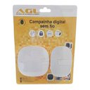 Ver imagem 2 de Campainha Digital Branca sem Fio Agl - 40051