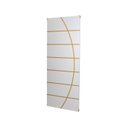 Ver imagem 2 de Kit com 4 Folhas de Porta Madeira Decorada 210x70cm Espessura 3,5cm Neblina MGM Branco