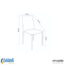 Ver imagem 2 de Kit 4 Peças Cadeira Amanda Pvc Várias Cores - Rivatti