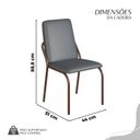 Ver imagem 4 de Conjunto Sala de Jantar Mesa 160x90cm Base Pérola Tampo Mdf Malibu