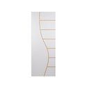 Ver imagem 2 de Kit com 4 Folhas de Porta Madeira Decorada 210x80cm Espessura 3,5cm Cantareira MGM Branco