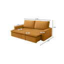 Ver imagem 4 de Sofá Cama Caixa Zero Florença 2,35m - Sofisticato