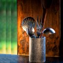 Ver imagem 3 de Porta Utensílios Vinho Cerveja Água Talher em Pedra Sabão P