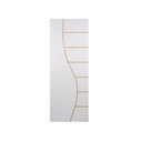 Ver imagem 1 de Kit com 2 Folhas de Porta Madeira Decorada 210x90cm Espessura 3,5cm Cantareira MGM Branco