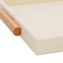 Ver imagem 3 de Bandeja Decorativa em Mdf com Revestimento em Pu Bege Claro 52cm 19342 Mart