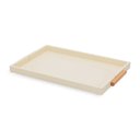 Ver imagem 2 de Bandeja Decorativa em Mdf com Revestimento em Pu Bege Claro 52cm 19342 Mart