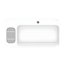 Ver imagem 3 de Cuba de Apoio Louça Retangular 80x42cm com Mesa Infinity Roca - Branco