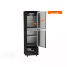 Mini Câmara 2 Portas Resfriados 335l Preto 0 a 7ºc Ar Forçado Motor Inferior Mcr2pp Refrimate - 6
