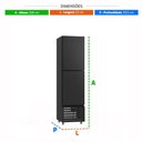 Ver imagem 3 de Mini Câmara 2 Portas Resfriados 335l Preto 0 a 7ºc Ar Forçado Motor Inferior Mcr2pp Refrimate