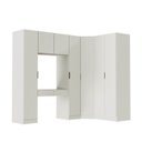Ver imagem 3 de Guarda-Roupa Planejado de Canto Obliquo 6 Peças 7 Portas Orion CabeCasa MadeiraOriginals Bege/Aveia