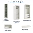 Ver imagem 6 de Guarda-Roupa Planejado de Canto Obliquo 6 Peças 7 Portas Orion CabeCasa MadeiraOriginals Bege/Aveia