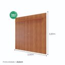 Ver imagem 4 de Painel Ripado para TV até 84 Polegadas 100% MDF 230cmx220cm Maragogi Laranja Cinamomo