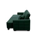 Ver imagem 6 de Sofá Sem Caixa Retrátil Reclinável 2,50m Karen Veludo Verde Adonai Estofados