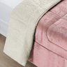 Coberdrom Casa Scarpa Apollo Queen Sherpa Pele de Carneiro + Manta Flannel - Rosa - 4