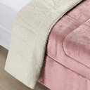 Ver imagem 4 de Coberdrom Casa Scarpa Apollo Queen Sherpa Pele de Carneiro + Manta Flannel - Rosa