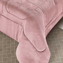 Ver imagem 3 de Coberdrom Casa Scarpa Apollo Queen Sherpa Pele de Carneiro + Manta Flannel - Rosa