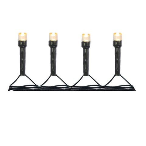 Cordão 1000 LED Bivolt Fio Verde c/Strobo Branco Quente 20m