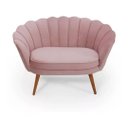 Ver imagem 1 de Namoradeira Pétala Pés Palito Veludo Rosê Rosê