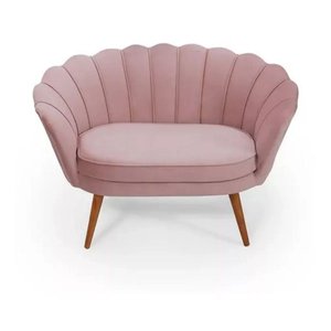 Namoradeira Pétala Pés Palito Veludo Rosê Rosê