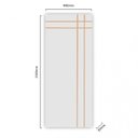 Ver imagem 2 de Kit com 4 Folhas de Porta Madeira Decorada 210x90cm Espessura 3,5cm Mantiqueira MGM Branco
