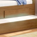 Ver imagem 3 de Bicama Sofá Nuvem Cama de Solteiro com Auxiliar e Gavetas para Colchão 78cm