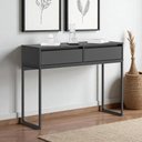 Ver imagem 1 de Aparador Buffet Rio 2 Gavetas para Sala 90 Cm - Preto
