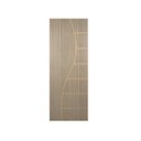 Ver imagem 3 de Kit com 3 Folhas de Porta Madeira Decorada 210x60cm Espessura 3,5cm Cantareira MGM Cinza/Carvalho Alpha